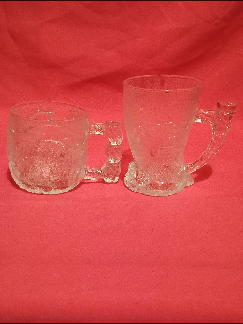 Vintage 1993 Set Of 2 Flintstones/McDonald's Collector Mug